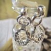 Hammered Silver Drop Earrings - Antitarnish