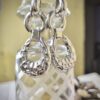 Hammered Silver Drop Earrings - Antitarnish