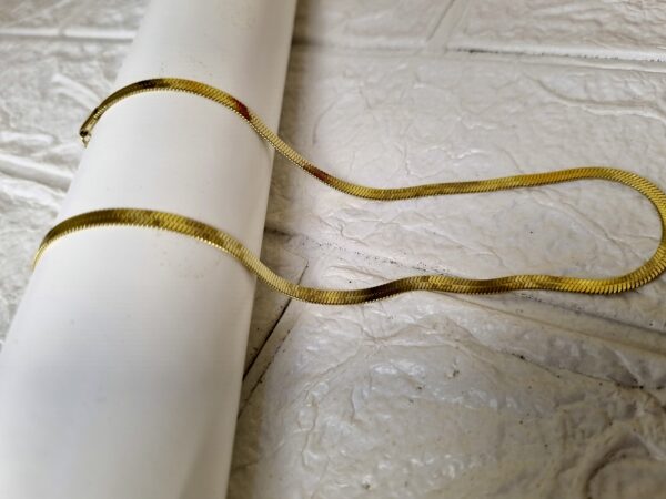 Gold Herringbone Chain Necklace - Antitarnish Gold Herringbone Chain Necklace - Antitarnish
