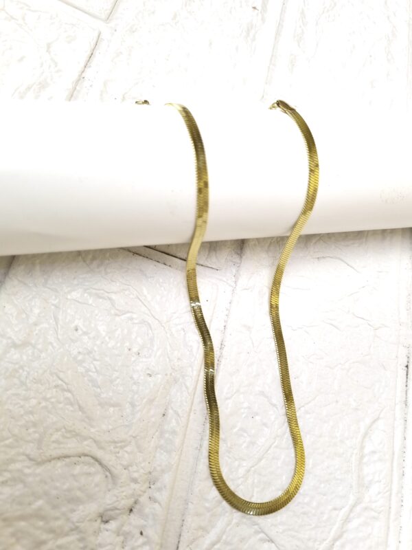 Gold Herringbone Chain Necklace - Antitarnish Gold Herringbone Chain Necklace - Antitarnish