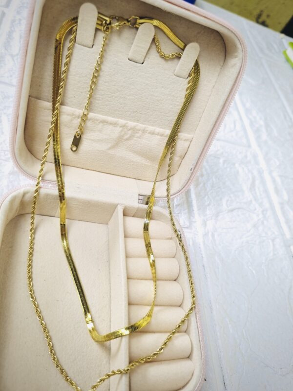 Double Chain Necklace - Antitarnish Double Chain Necklace - Antitarnish