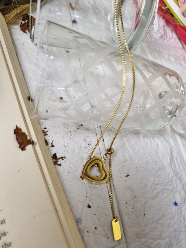 Gold Heart Pendant Necklace - Antitarnish Gold Heart Pendant Necklace - Antitarnish