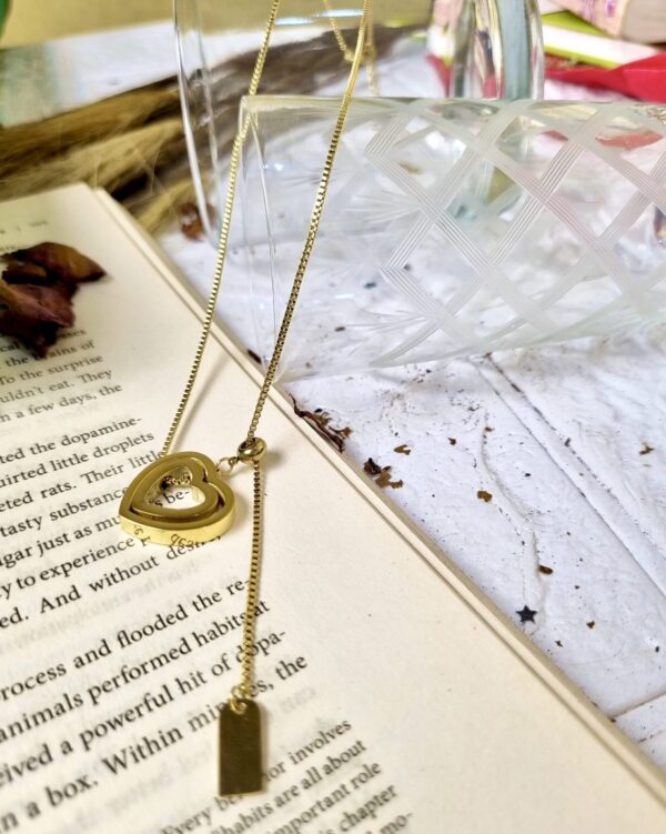Gold Heart Pendant Necklace - Antitarnish Gold Heart Pendant Necklace - Antitarnish