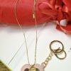 Stone Gold Pendant Necklace - Antitarnish