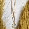 circle chain gold pendant