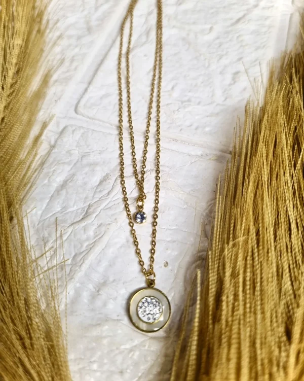 circle chain gold pendant circle chain gold pendant