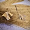 Gold Geometric Drop Earrings – Anti-Tarnish