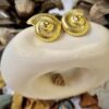 Gold Shell Studs - Antitarnish