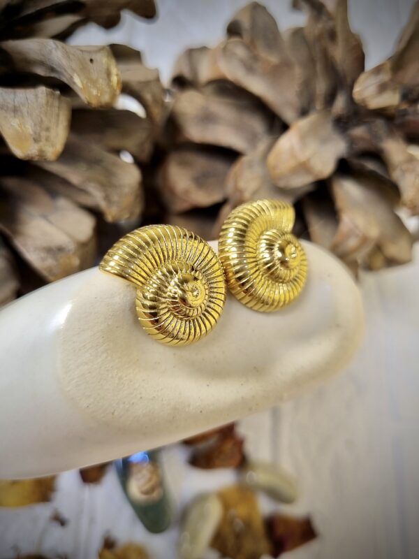 Gold Shell Studs - Antitarnish Gold Shell Studs - Antitarnish