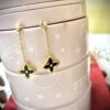 Black and Gold Floral Drop Earrings – Antitarnish