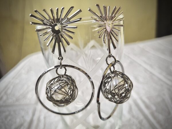 Cage Drop Earrings - Antitarnish Cage Drop Earrings - Antitarnish