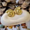 Gold Shell Studs - Antitarnish