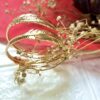 Gold Feather Hoop Earrings - Antitarnish